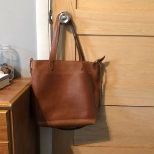Madewell ziptop transport tote
